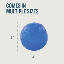 Petstages Orbee-Tuff Planet Treat Dispensing Ball Interactive Dog Toy - Royal Blue - M