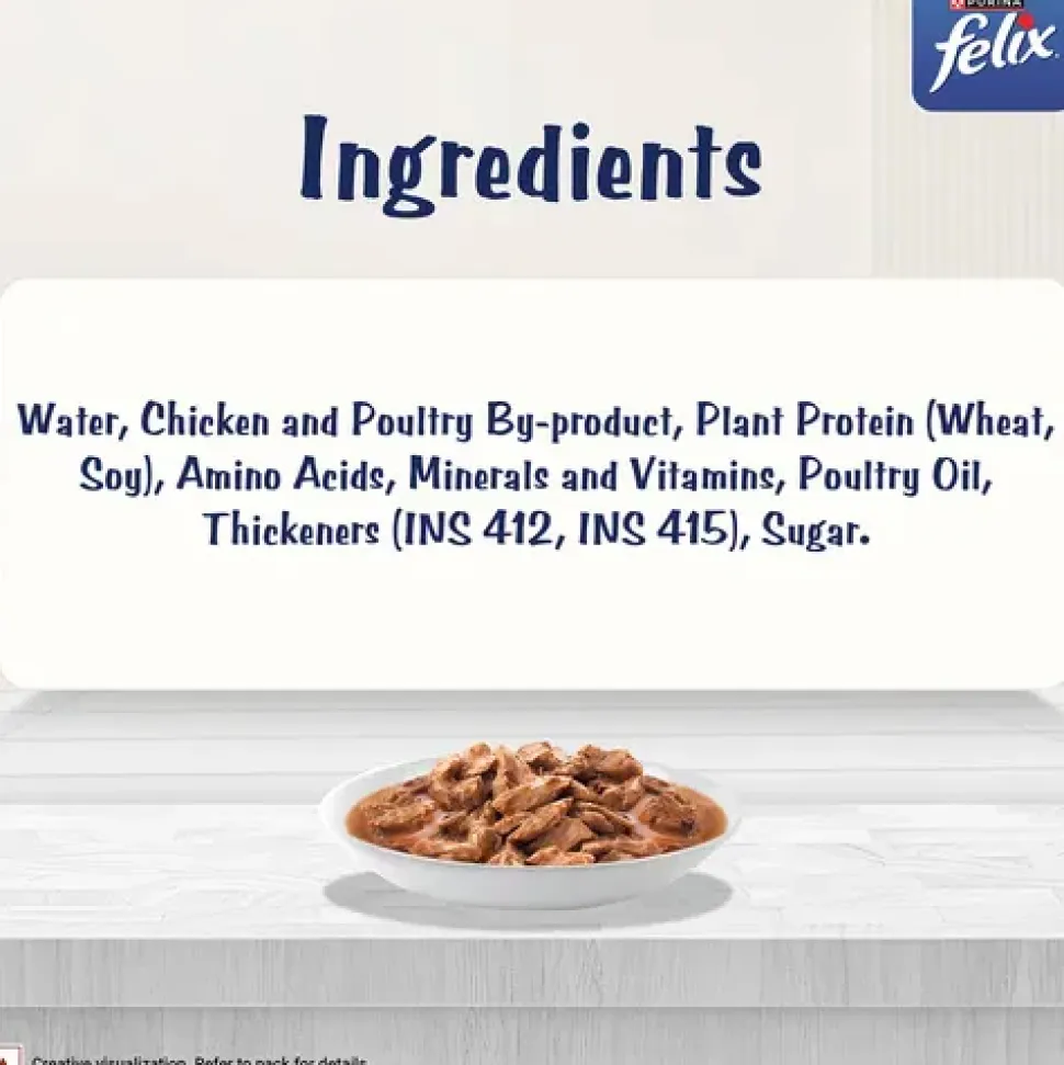 Purina Felix Gravy Lover Chicken Wet Food For Cat - 70 gm