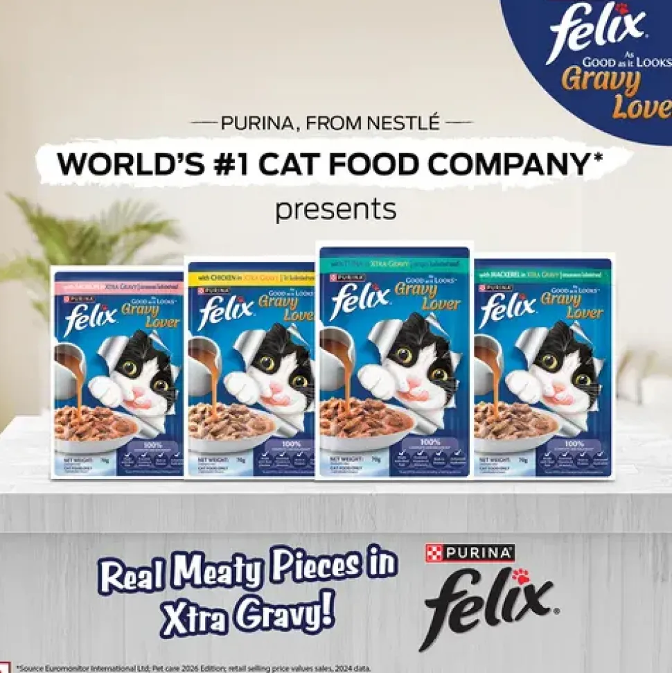 Purina Felix Gravy Lover Chicken Wet Food For Cat - 70 gm