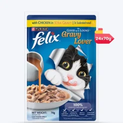 Purina Felix Gravy Lover Chicken Wet Food For Cat - 70 gm