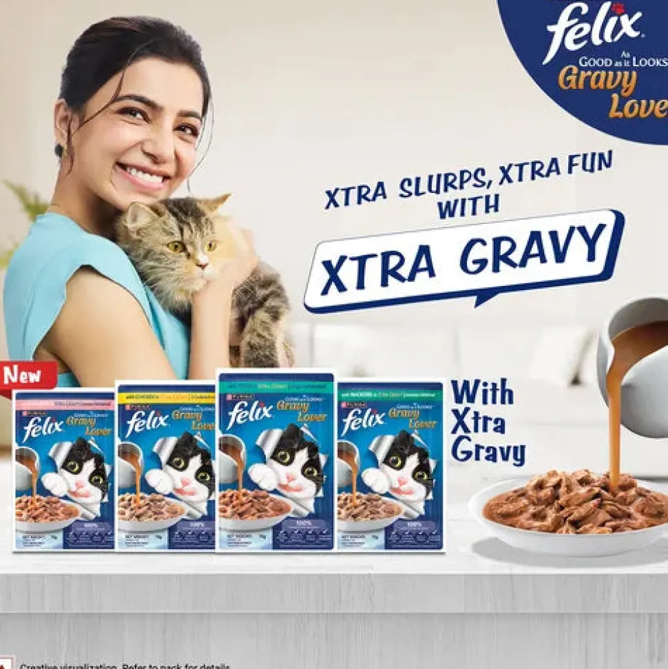 Purina Felix Gravy Lover Tuna Wet Food For Cat - 70 gm
