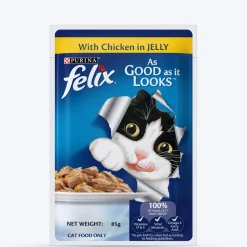 Purina Felix With Chicken In Jelly Adult Cat Wet Food - 85 g