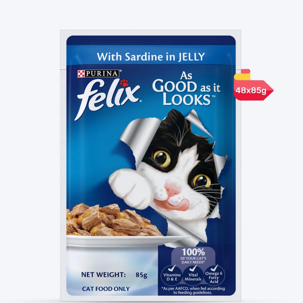 Purina Felix With Sardine In Jelly Adult Cat Wet Food - 85 g