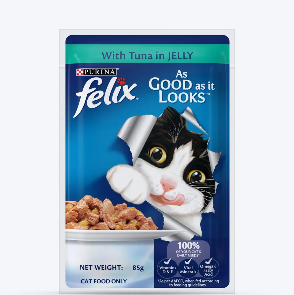 Purina Felix With Tuna In Jelly Adult Cat Wet Food - 85 g