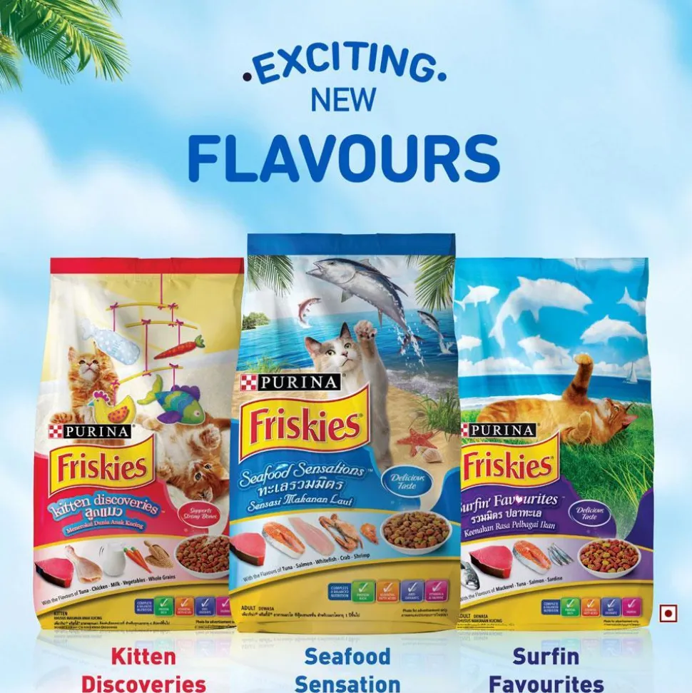 PURINA FRISKIES Seafood Sensations Tuna Salmon, Snapper, Crab With Shrimp Dry Cat Food