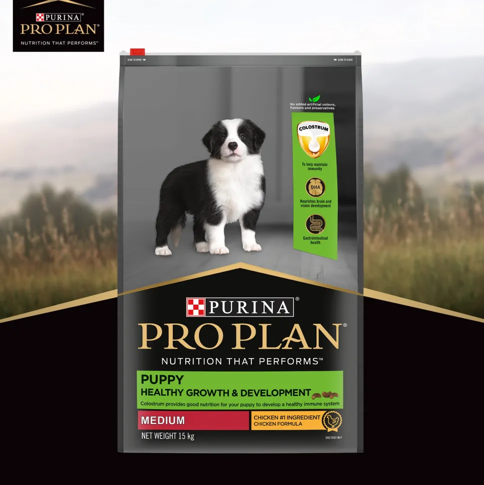 PURINA PRO PLAN Healthy Growth & Development Dry Food For Puppy - Medium Breed