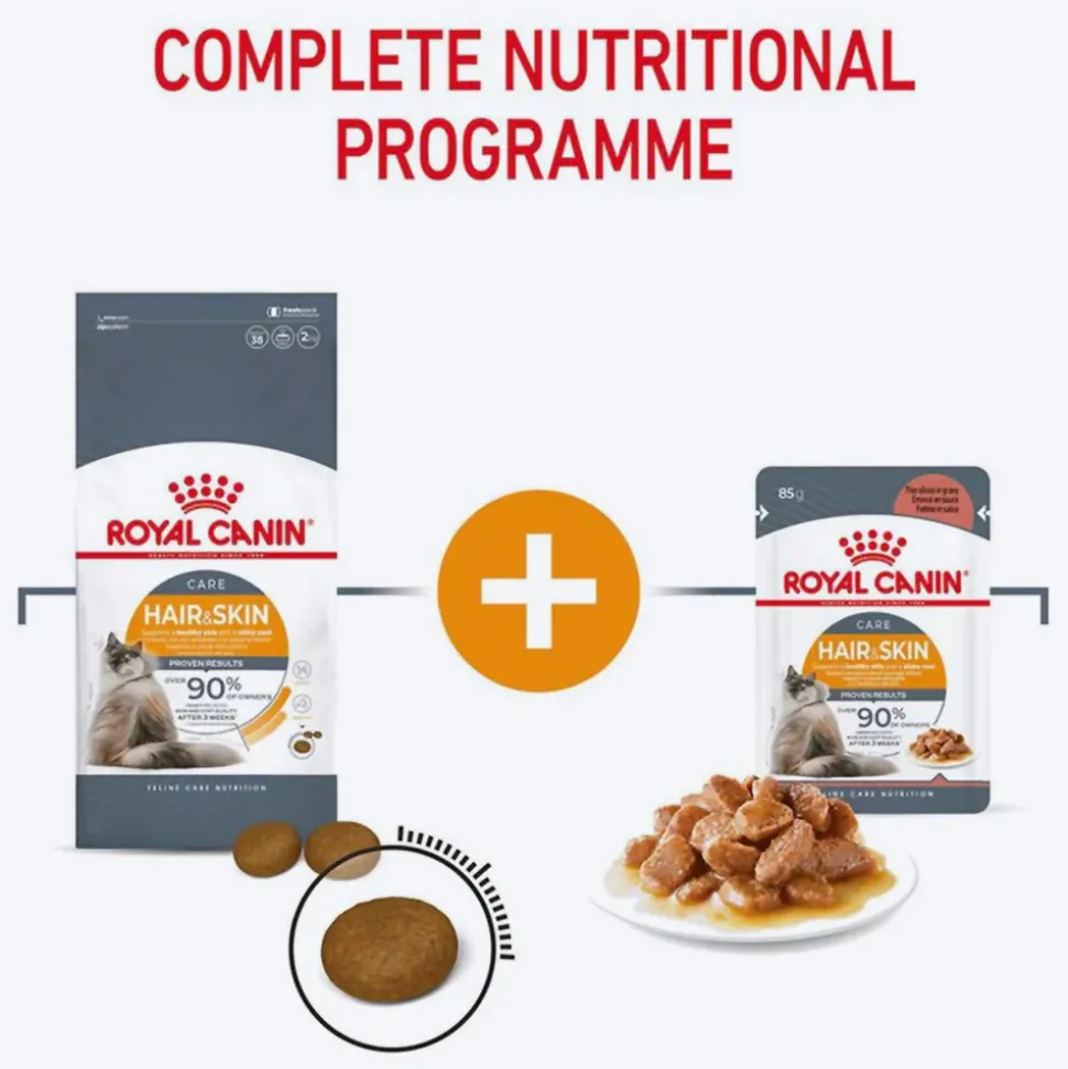 Royal Canin Hair & Skin Care In Gravy Adult Cat Wet Food - 85 g