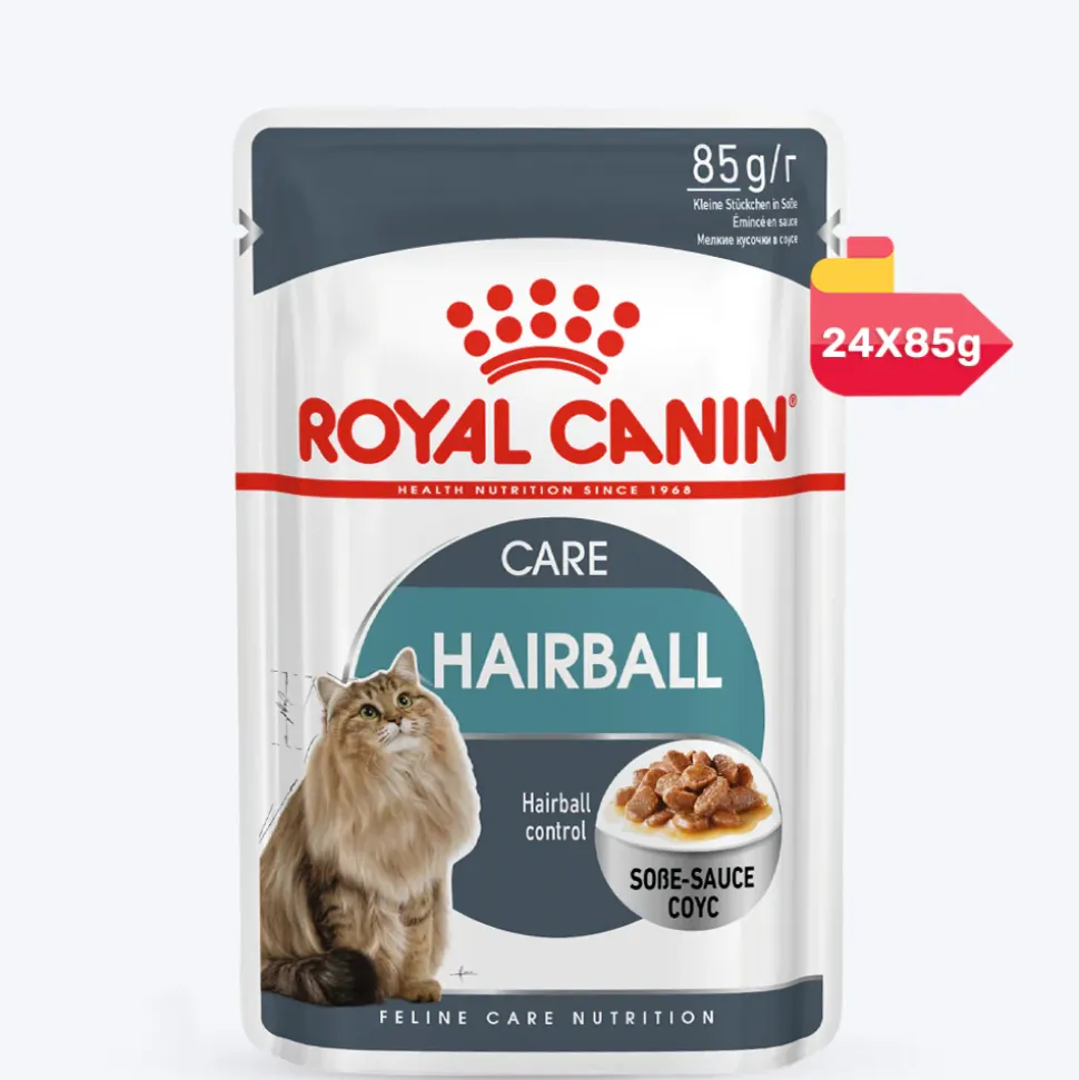 Royal Canin Hairball Care Gravy Wet Cat Food - 85 g packs