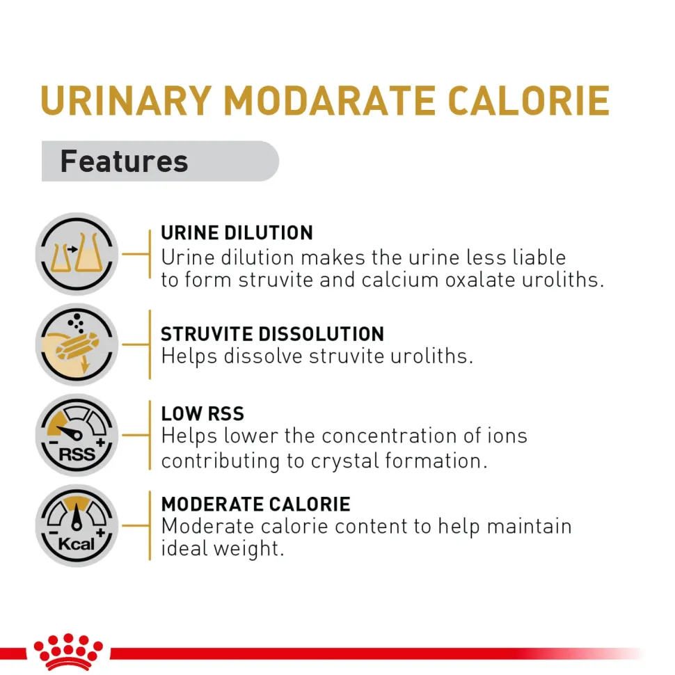 Royal Canin Veterinary Urinary S/O Moderate Calories Dry Food For Cat - 1.5 kg