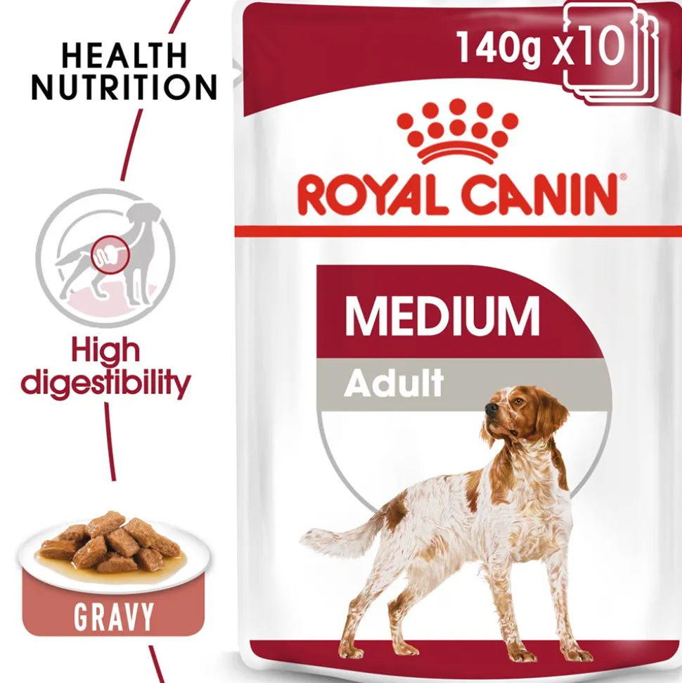Royal Canin Medium Breed Adult Wet Dog Food - 140 g