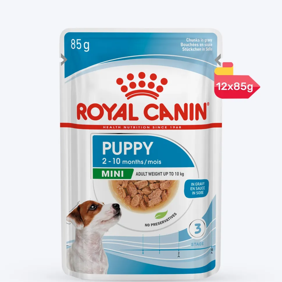 Royal Canin Puppy Mini Wet Puppy Food (1-10kg) - 85 g packs