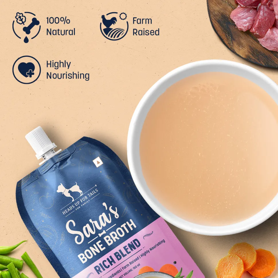 Sara's Rich Blend Bone Broth For Dogs - 150 ml
