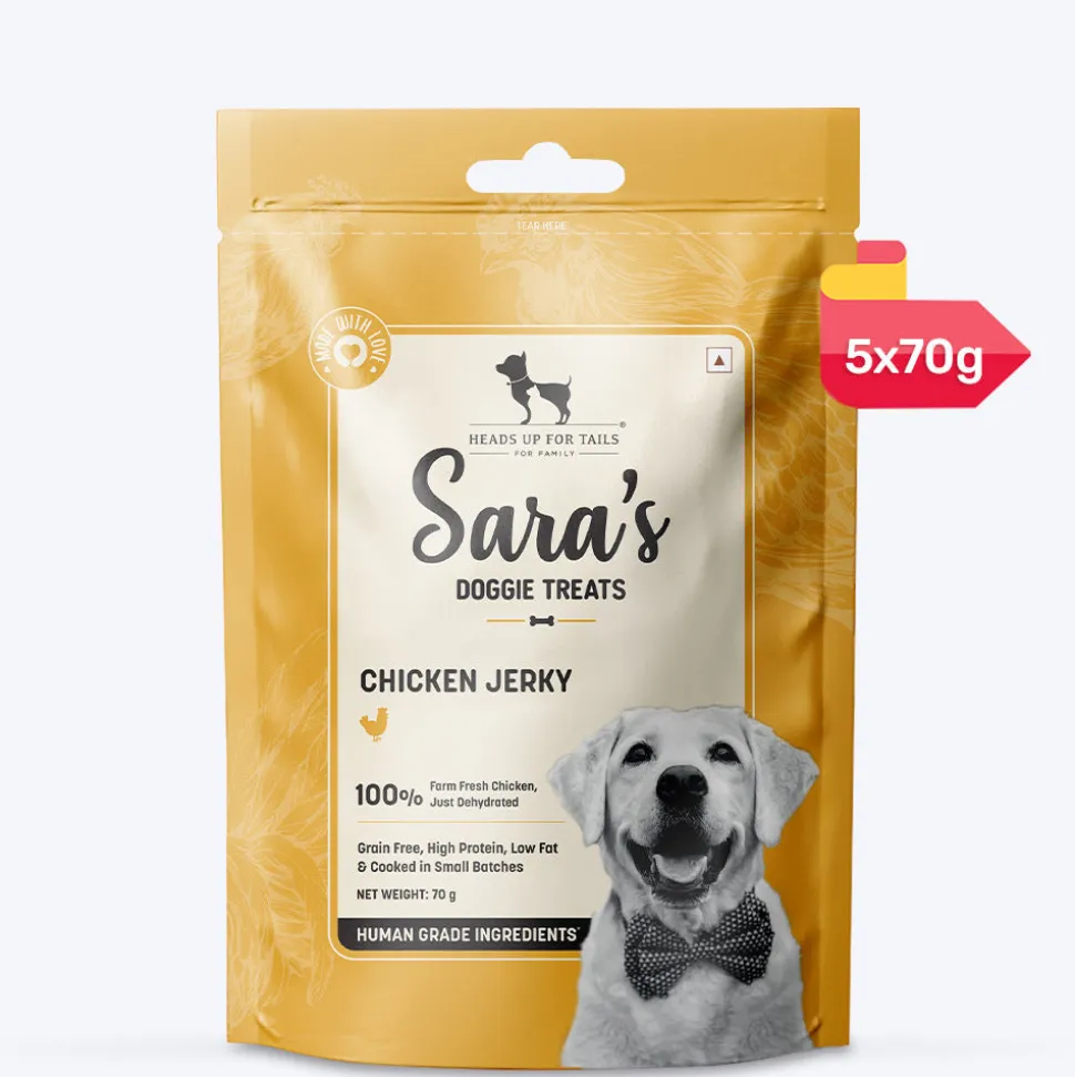 Sara's Chicken Jerky Dog Treats Human-Grade Grain-Free 70g