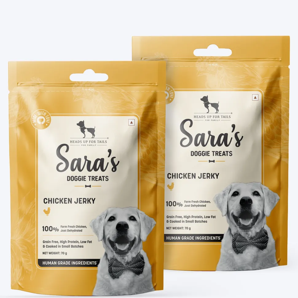 Sara's Chicken Jerky Dog Treats Human-Grade Grain-Free 70g