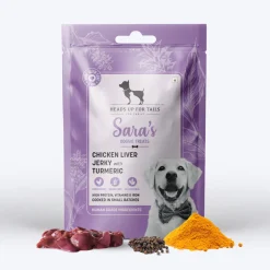 Sara's Chicken Liver Jerky with Turmeric Dog Treats 70g