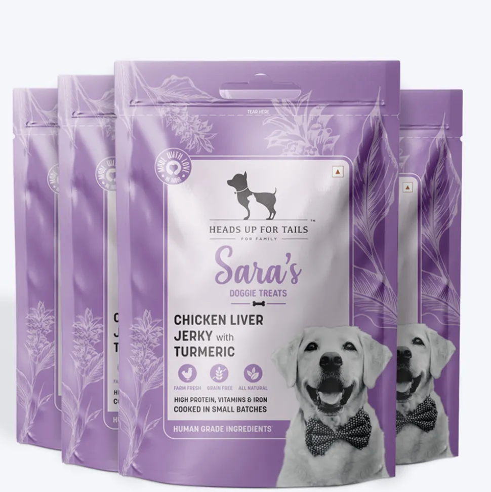 Sara's Chicken Liver Jerky with Turmeric Dog Treats 70g