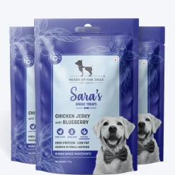 Sara's Dehydrated Chicken Jerky with Blueberry Dog Treats 70g