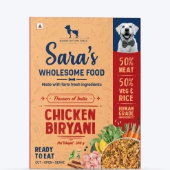 Sara's Wholesome Chicken Biryani Wet Dog Food Human-Grade