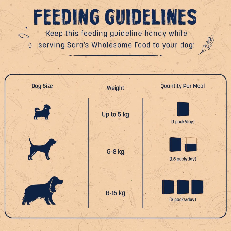 Sara's Wholesome Chicken & Brown Rice Dog Food 10x100g