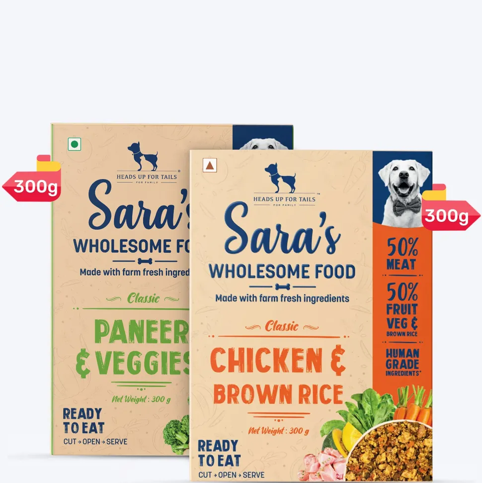 Sara's Wholesome Classic Range Dog Food Combo - 2x300 gm