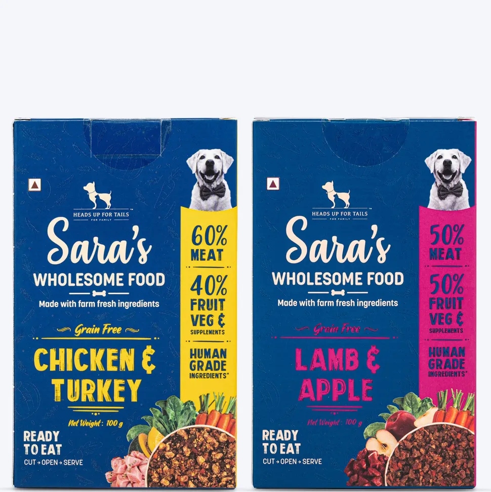 Sara's Wholesome Grain-Free Dog Food Combo - 2x100 gm