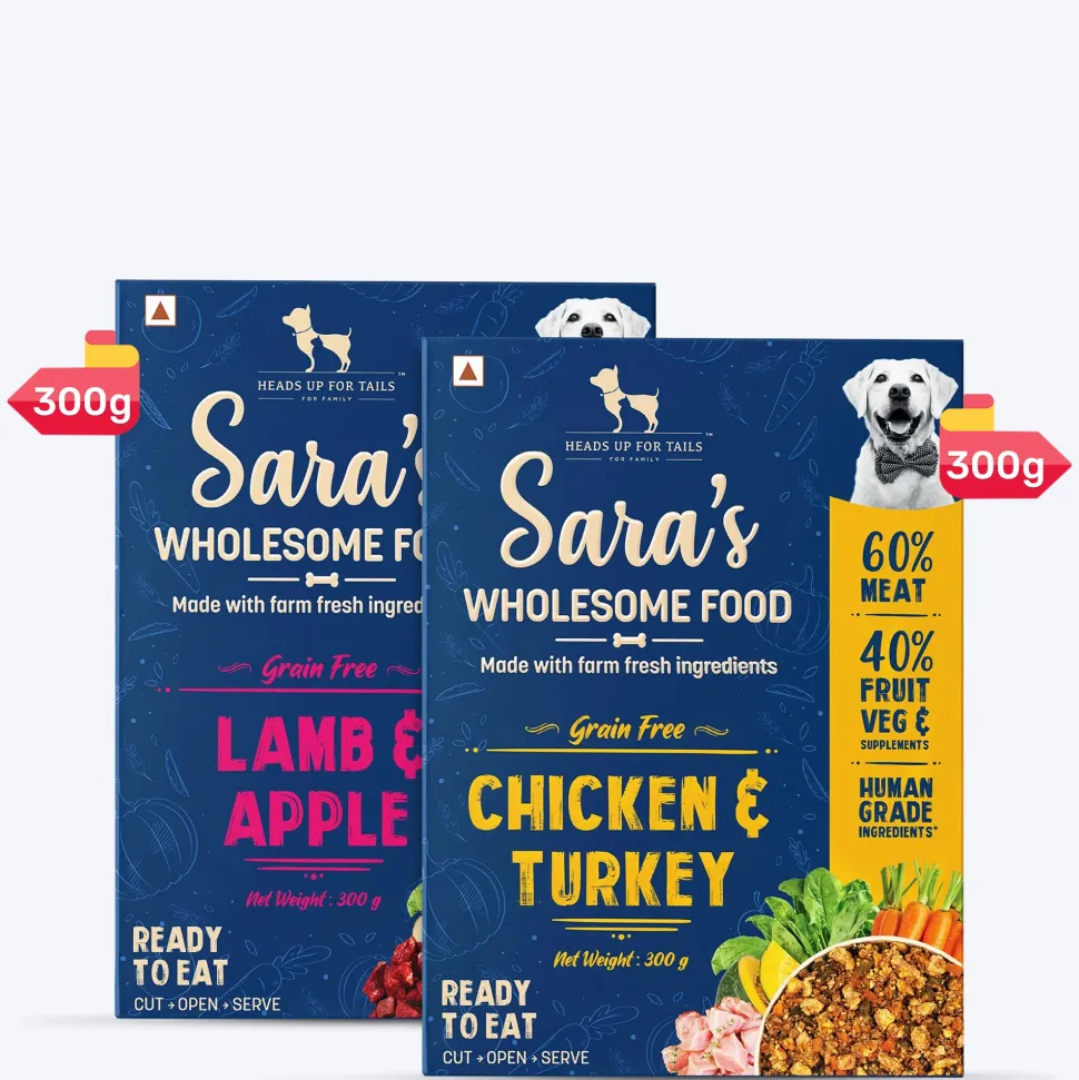 Sara's Wholesome Grain-Free Dog Food Combo - 2x300 gm