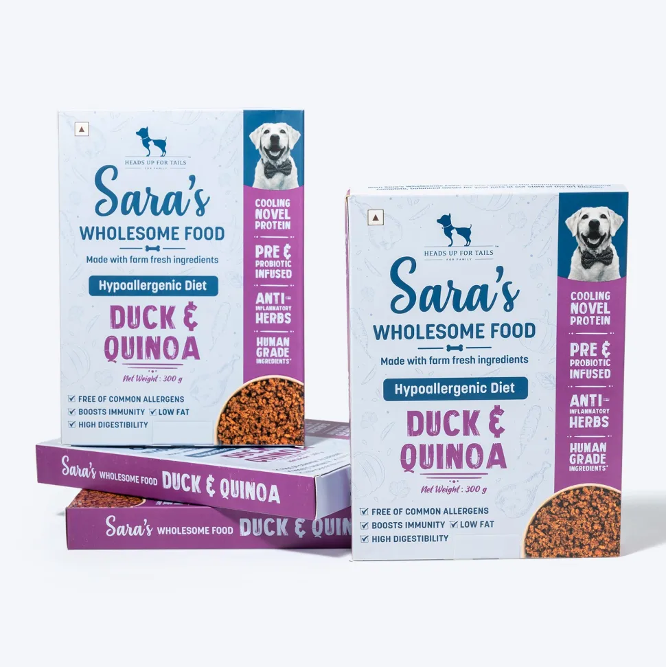 Sara's Wholesome Hypoallergenic Duck & Quinoa Wet Dog Food