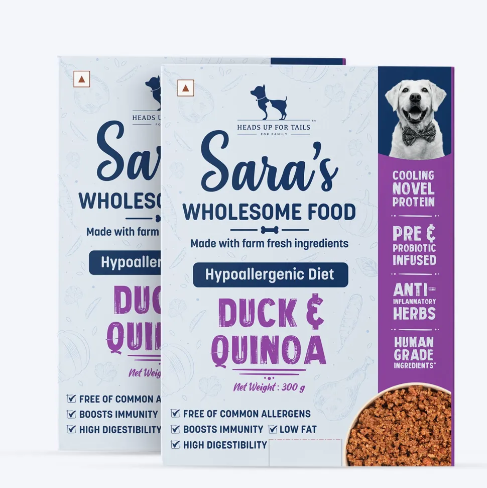 Sara's Wholesome Hypoallergenic Duck & Quinoa Wet Dog Food
