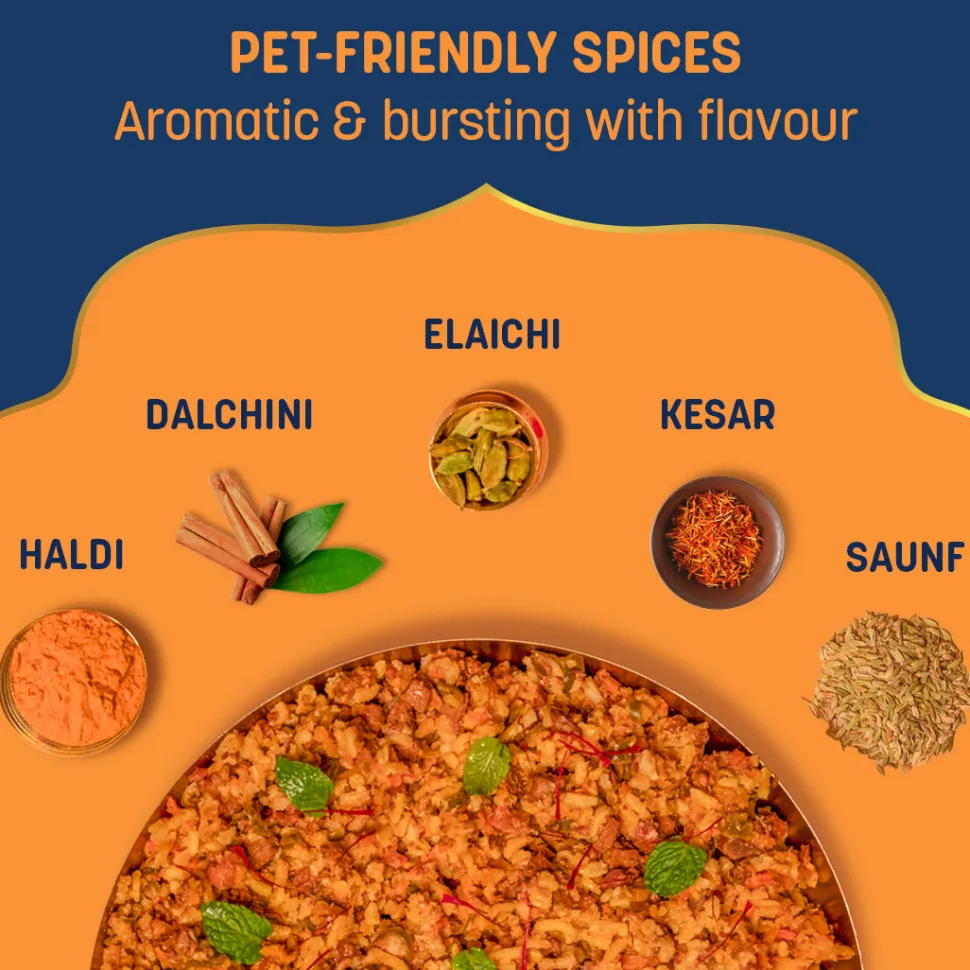Sara's Wholesome Mutton Biryani Wet Dog Food Human-Grade