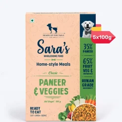 Sara's Wholesome Paneer & Veggies Vegetarian Dog Food