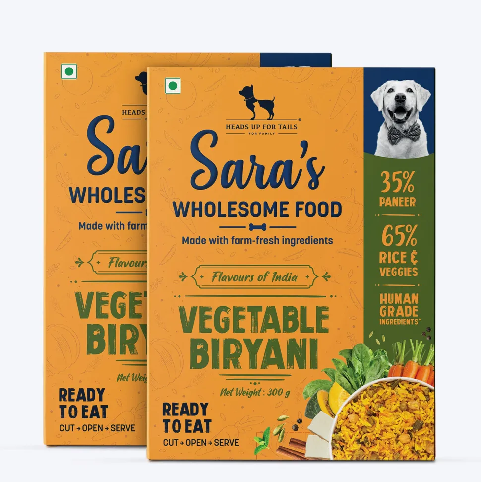 Sara's Wholesome Vegetable Biryani Wet Dog Food Vegetarian