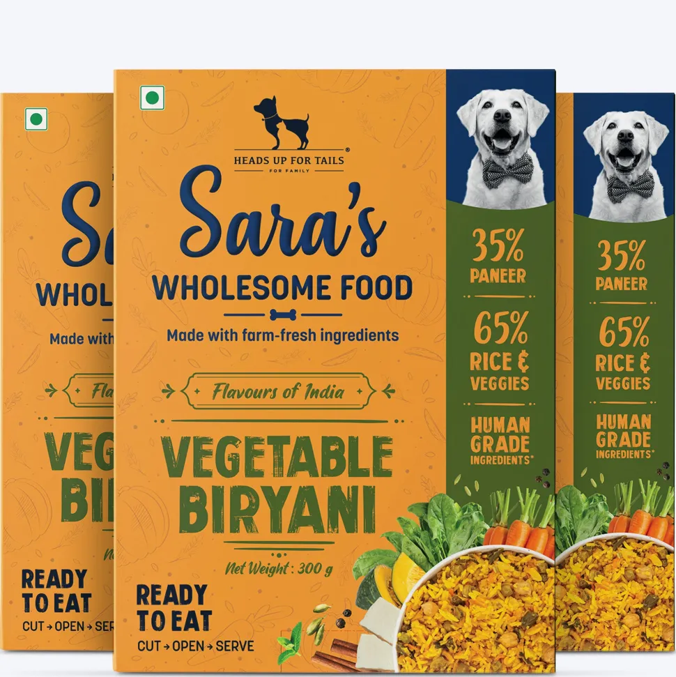 Sara's Wholesome Vegetable Biryani Wet Dog Food Vegetarian
