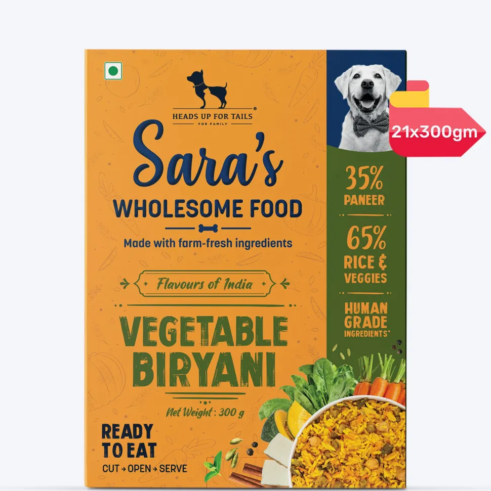 Sara's Wholesome Vegetable Biryani Wet Dog Food Vegetarian