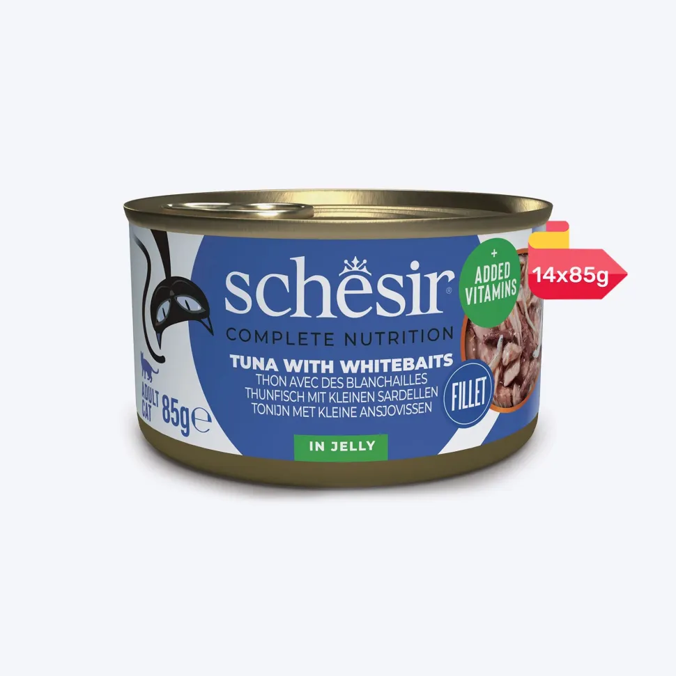 Schesir 51% Tuna With Whitebaits Wet Cat Food - 85 g