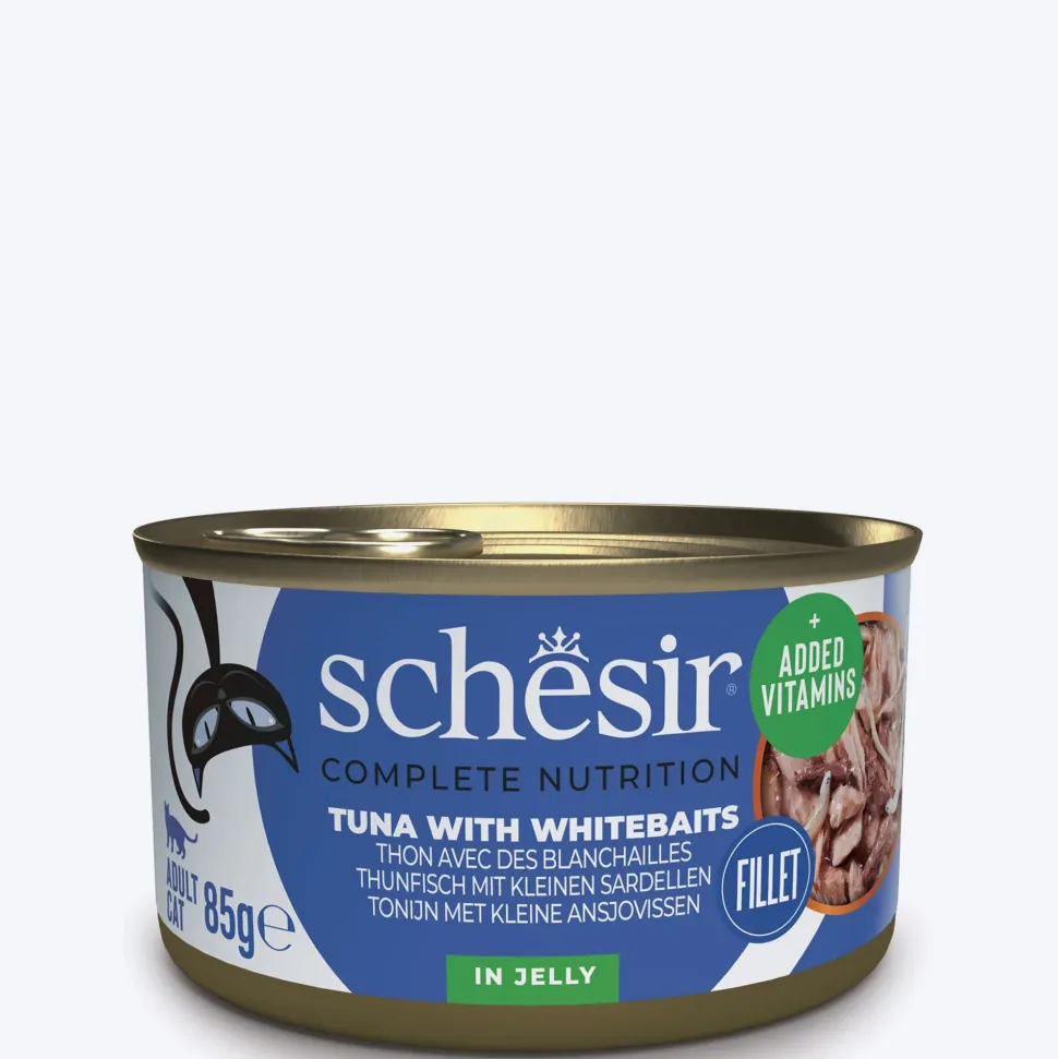 Schesir 51% Tuna With Whitebaits Wet Cat Food - 85 g