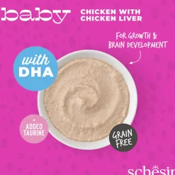 Schesir Baby Mousse Chicken With Chicken Liver Wet Food For Kitten - 70 gm