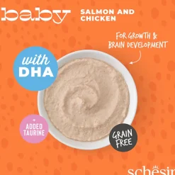 Schesir Baby Mousse Salmon & Chicken Wet Food For Kitten - 70 gm