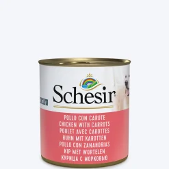 Schesir Chicken with Carrot Canned Wet Dog Food - 285 g