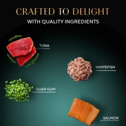 Sheba Deluxe Premium (1+ Years) Tuna Flakes & Salmon In Gravy Adult Cat Wet Food - 85 gm - Pack