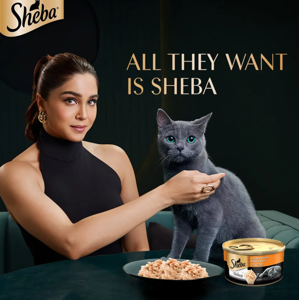 Sheba Deluxe Premium (1+ Years) Succulent Chicken Breast in Gravy Adult Wet Cat Food - 85 gm Packs