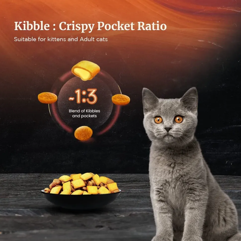 Sheba Kitten & Adult, Chicken Flavour Irresistible Dry Cat Food