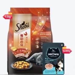 Sheba Kitten & Adult, Chicken Flavour Irresistible Dry Cat Food