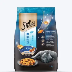 Sheba Kitten & Adult, Salmon Flavour Irresistible Dry Cat Food - 1.5 kg