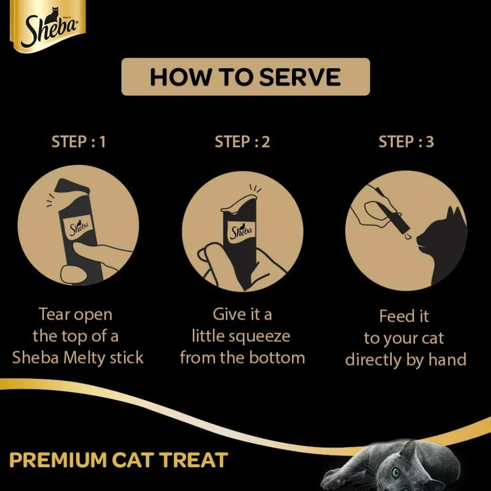Sheba Melty Premium Sasami Selection Chicken Flavour Lickable Creamy Cat Treat - 48 gm Packs