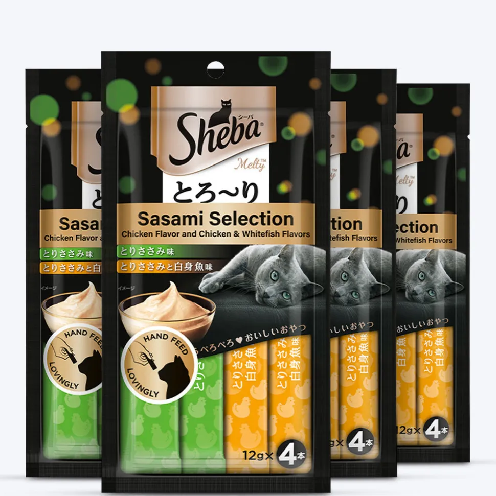 Sheba Melty Premium Sasami Selection Chicken Flavour Lickable Creamy Cat Treat - 48 gm Packs