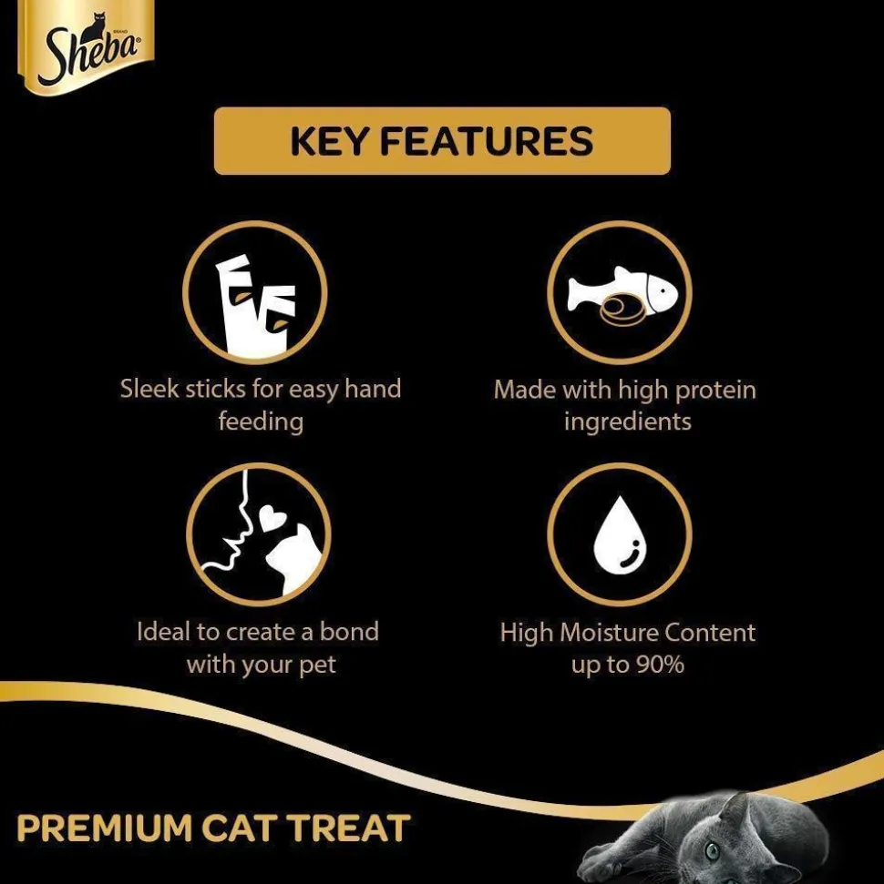 Sheba Melty Premium Sasami Selection Chicken Flavour Lickable Creamy Cat Treat - 48 gm Packs