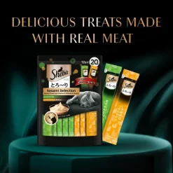 Sheba Melty Sasami Selection Chicken & Chicken & Whitefish Flavors Cat Treats - 240 gm (20 x 12gm)