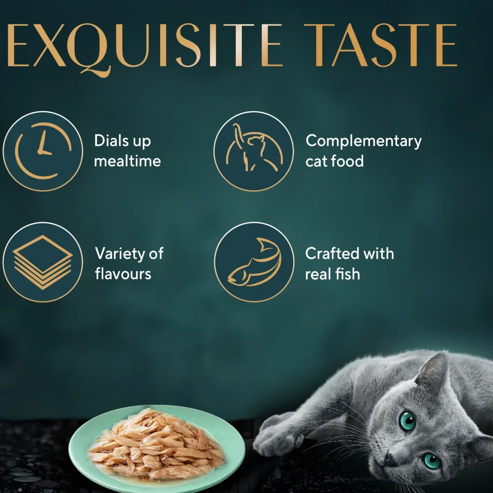 Sheba Rich Premium Adult (1+ Years) Fish with Sasami Flavour Wet Cat Food - 35 gm Packs
