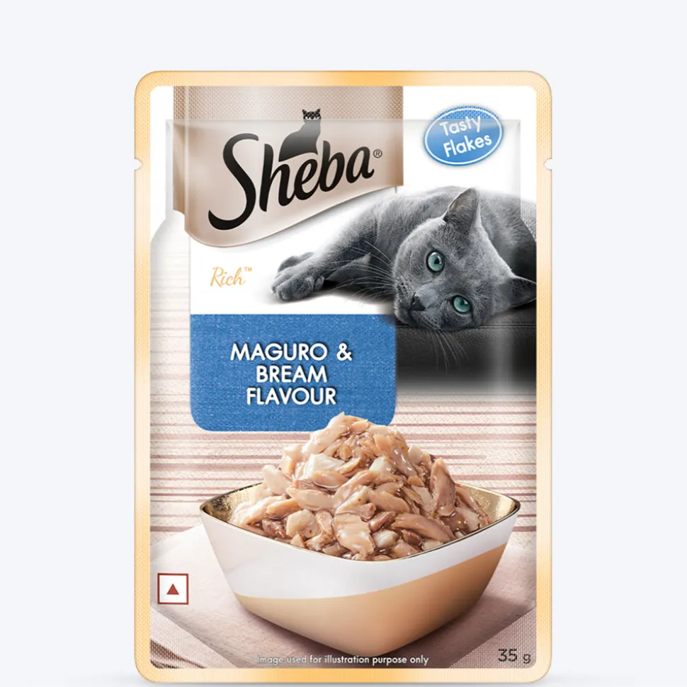 Sheba Rich Premium Adult (1+ Years) Maguro & Bream Flavour Wet Cat Food - 35 g - Packs