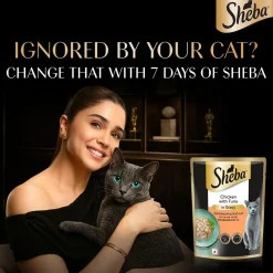 Sheba Rich Premium Chicken With Tuna In Gravy Adult Wet Cat Food - 70 gm Packs